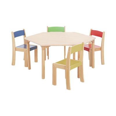 Children's Beechwood Hexagon Table