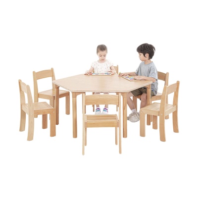 Children's Beechwood Hexagon Table