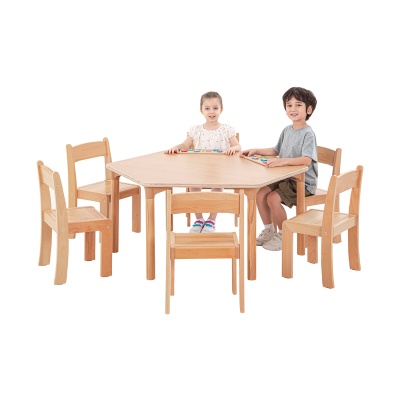 Children's Beechwood Hexagon Table