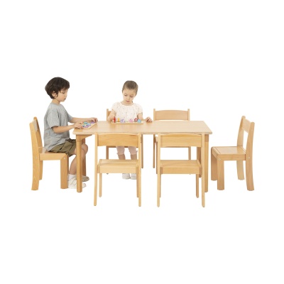 Children's Beechwood Rectangular Table