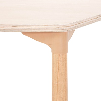 Children's Beechwood Trapezoid Table