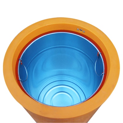 Drinks Can Litter Bin With Push Top Lid