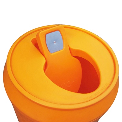 Drinks Can Litter Bin With Push Top Lid