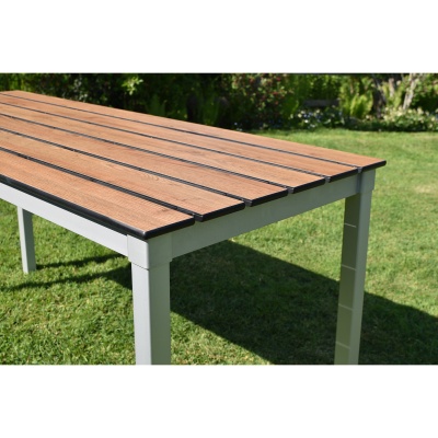 Enviro Slatted Top Outdoor Rectangular Table