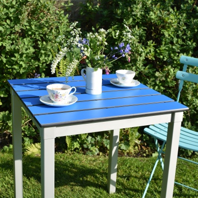 Enviro Slatted Top Outdoor Square Table