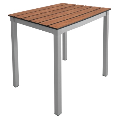 Enviro Slatted Top Outdoor Square Table
