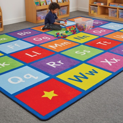 Large Alphabet Learning Rug