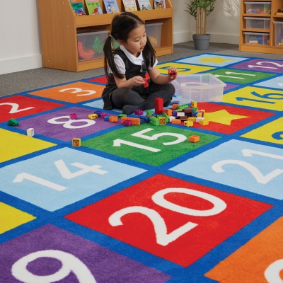 Large Numbers Learning Rug