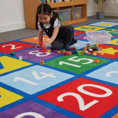 Large Numbers Learning Rug