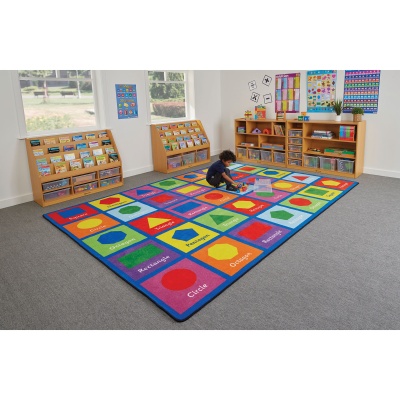 Large Shapes Learning Rug