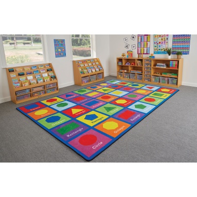 Large Shapes Learning Rug