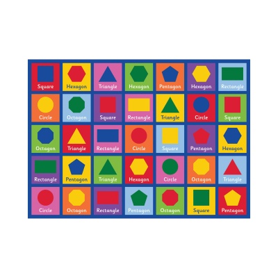 Large Shapes Learning Rug