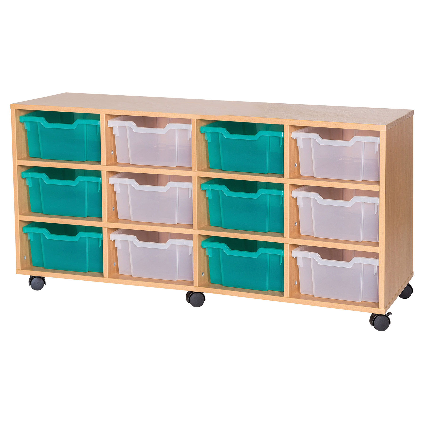 6 High Quad Column Tray Storage (12 Deep Trays)