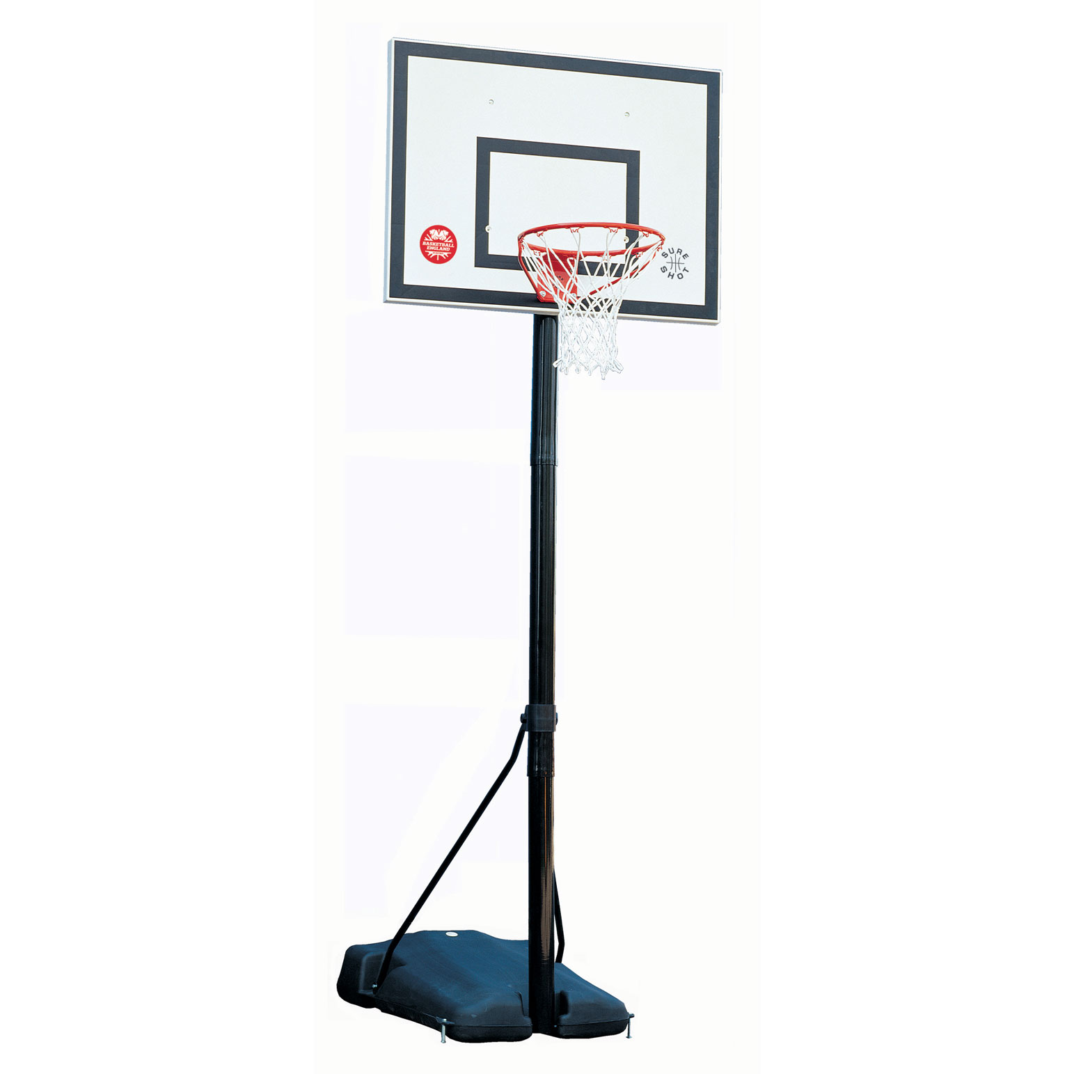 Sure Shot 520/521 Heavy Duty Portable Unit Portable Basketball Unit + White Backboard