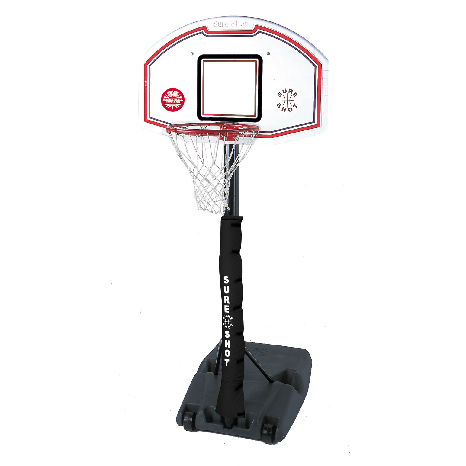 Sure Shot 510 U Just Portable Basketball Unit + White Backboard