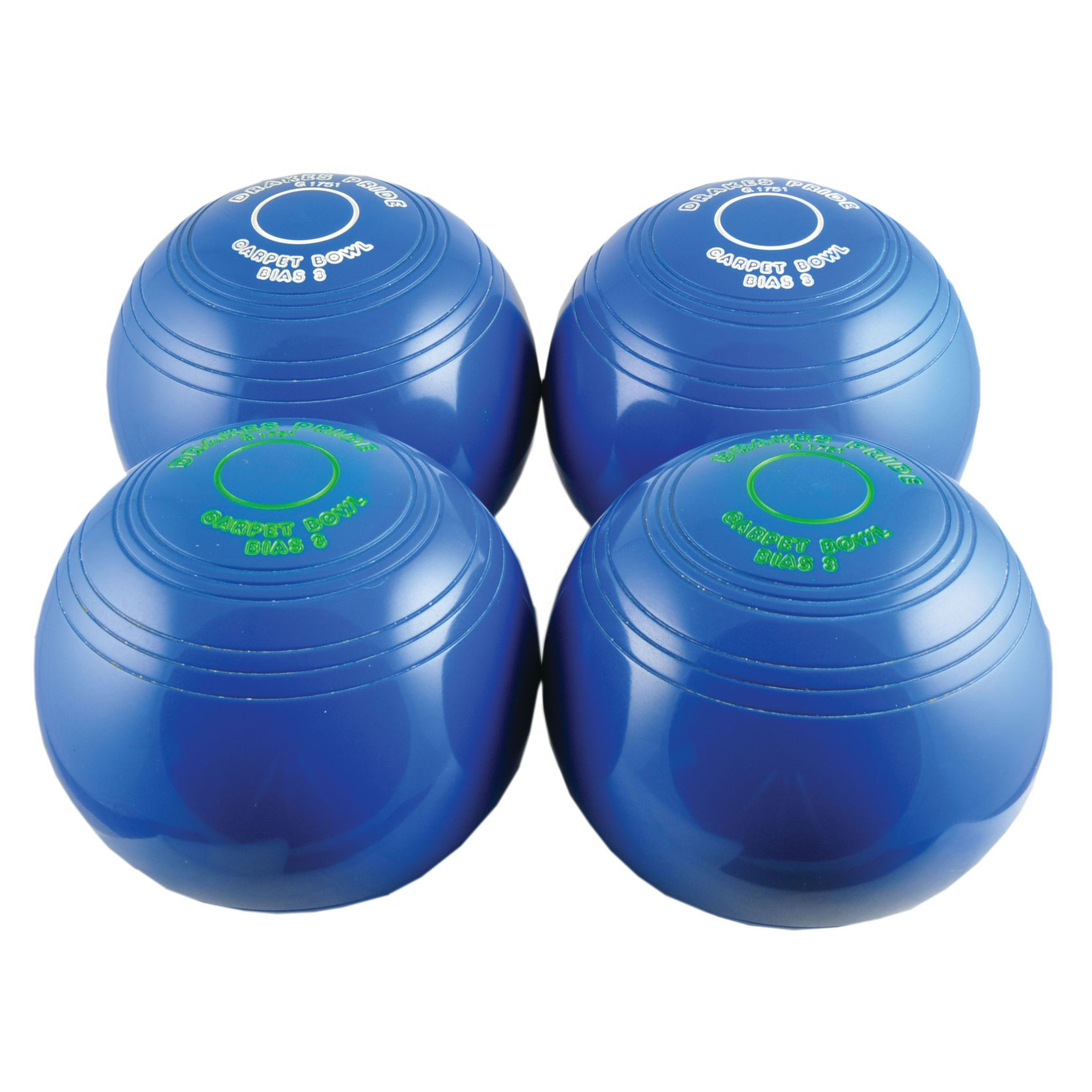 Biased Indoor Carpet Bowls Blue