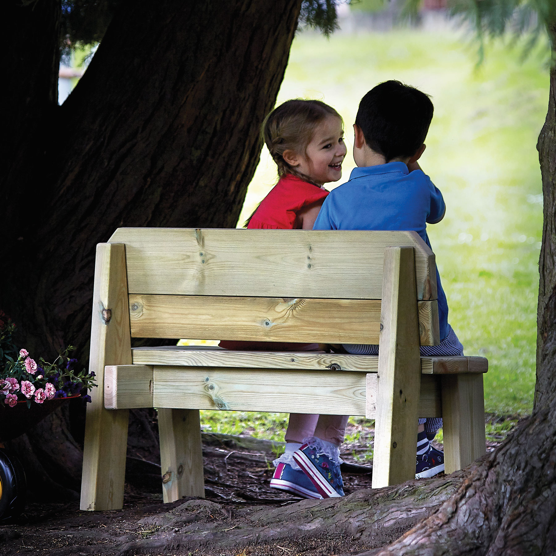 Outdoor Buddy Bench