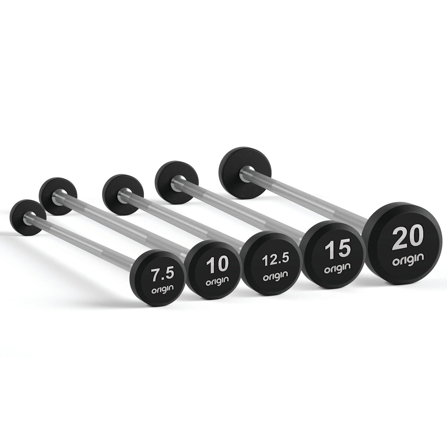 15kg best sale rubber barbell