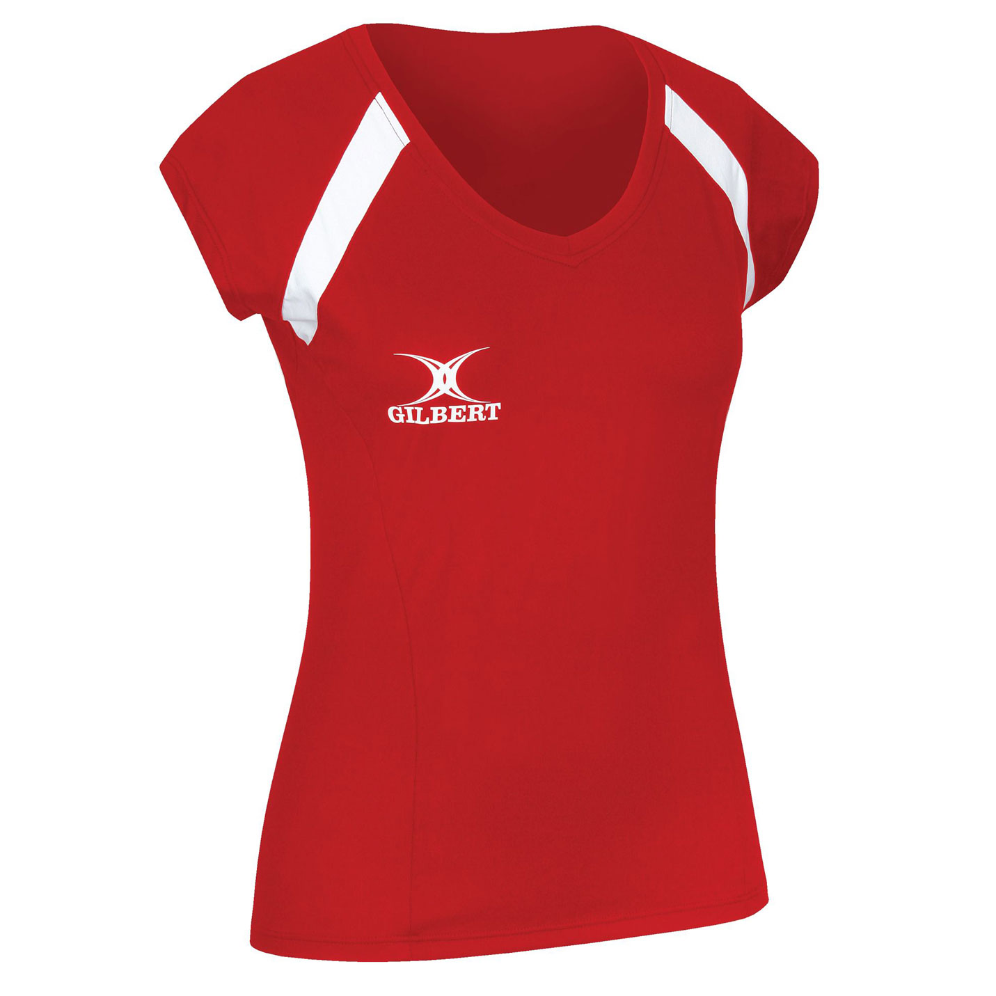 Gilbert Helix Netball Top - Red