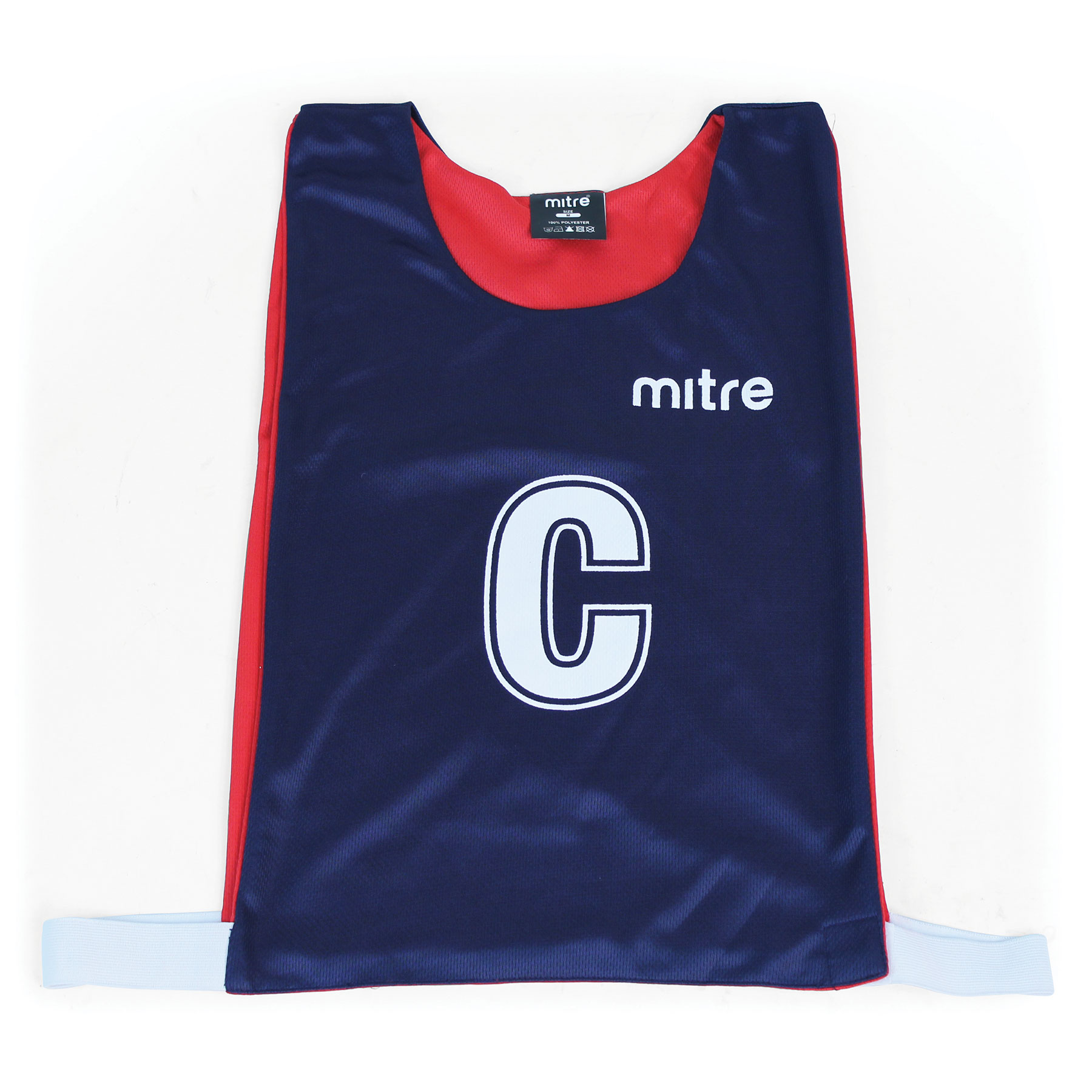 Mitre Pro Reversible Netball Bib Set Navy Blue/Red, Set Of 7