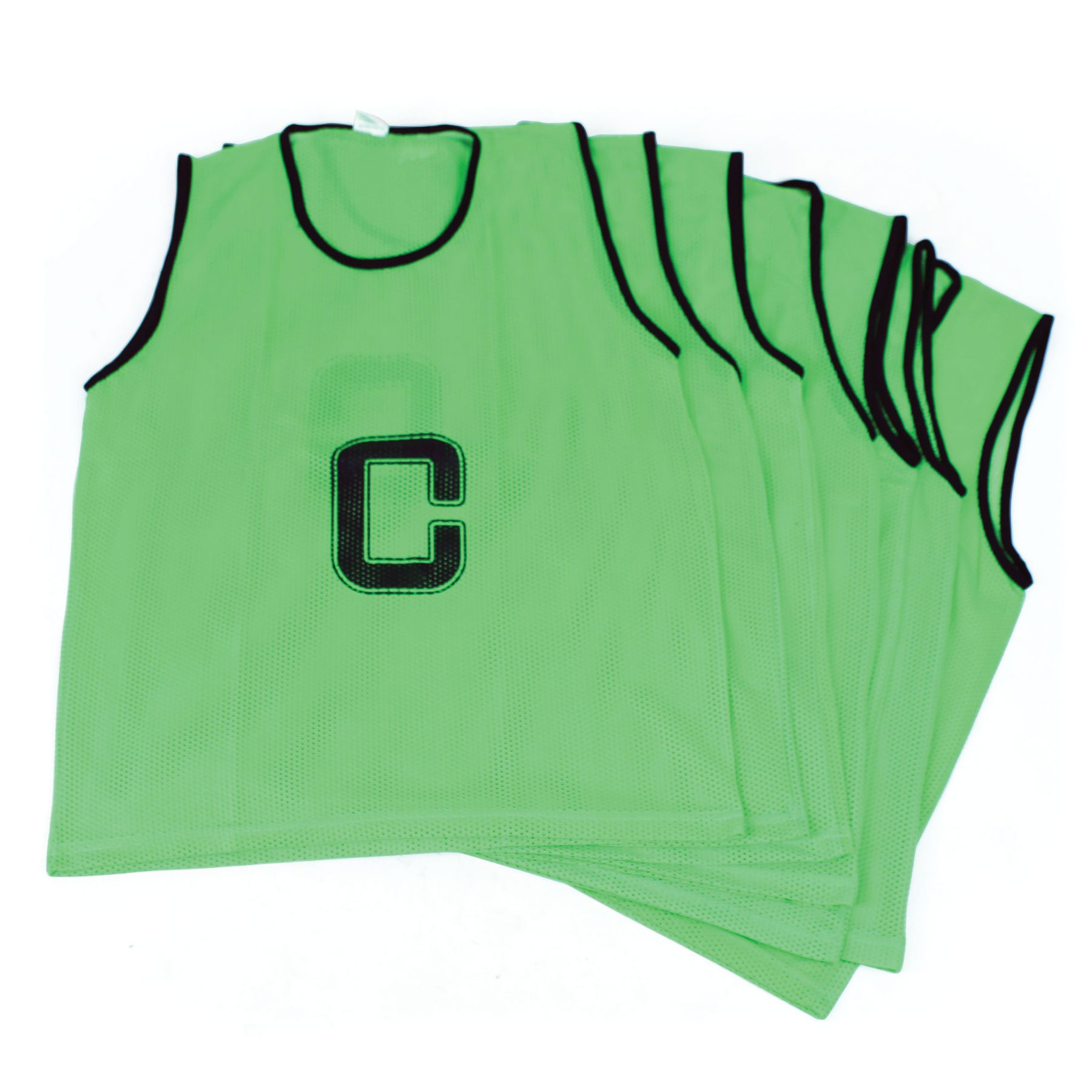 Mesh Netball Bib Set - Green, Set Of 7