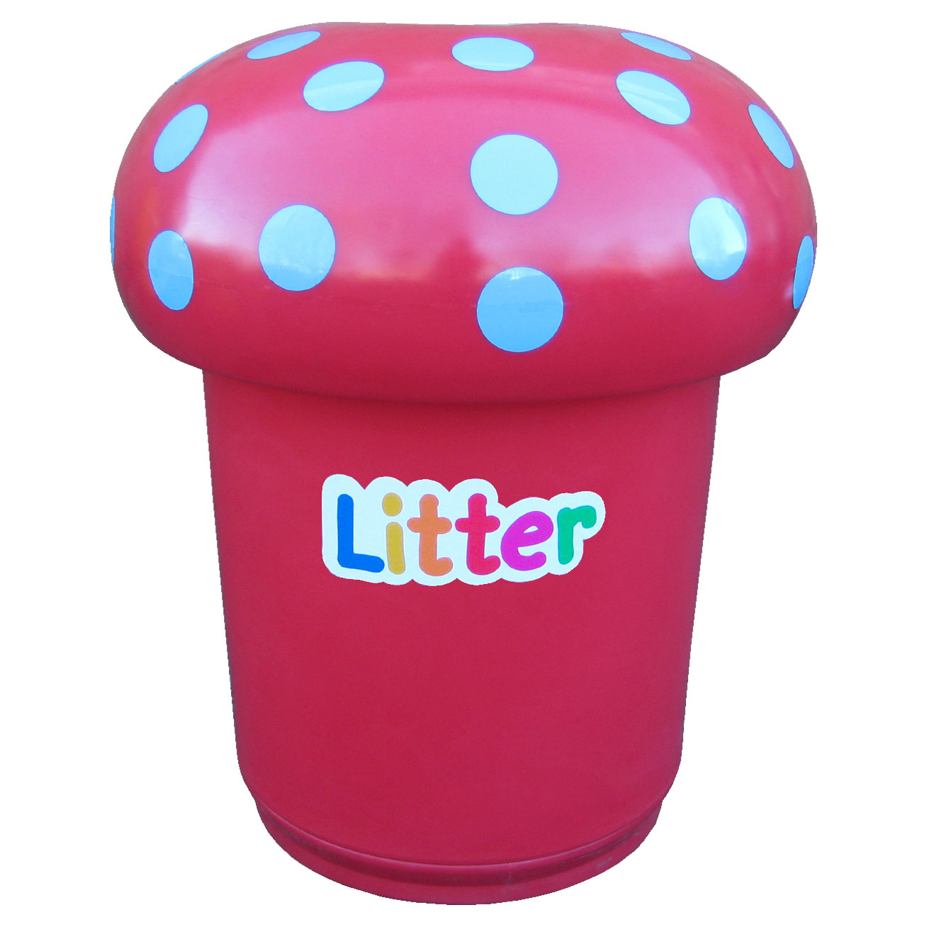 Mushroom Bin + ''Litter'' Letters