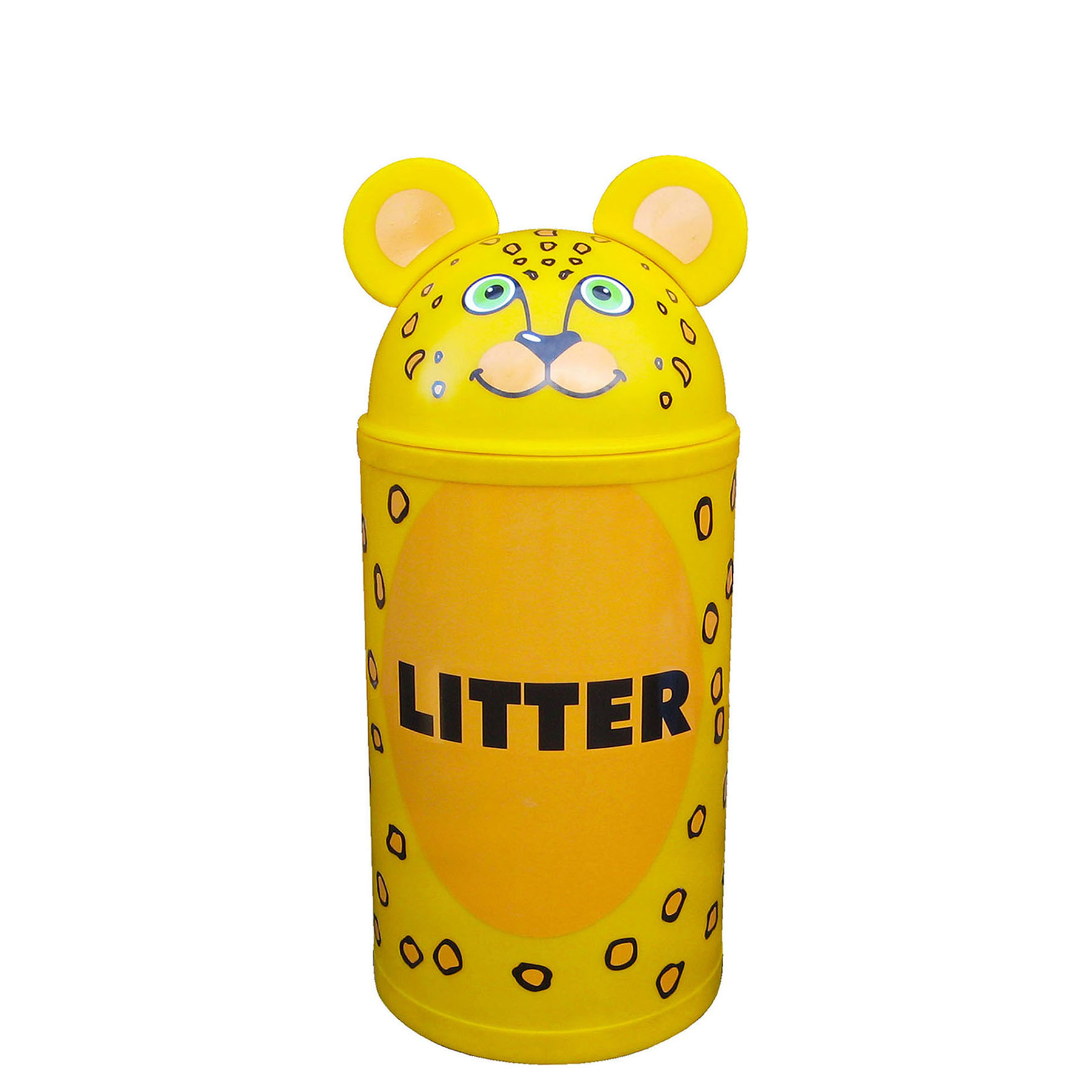 Leopard School Litter Bin