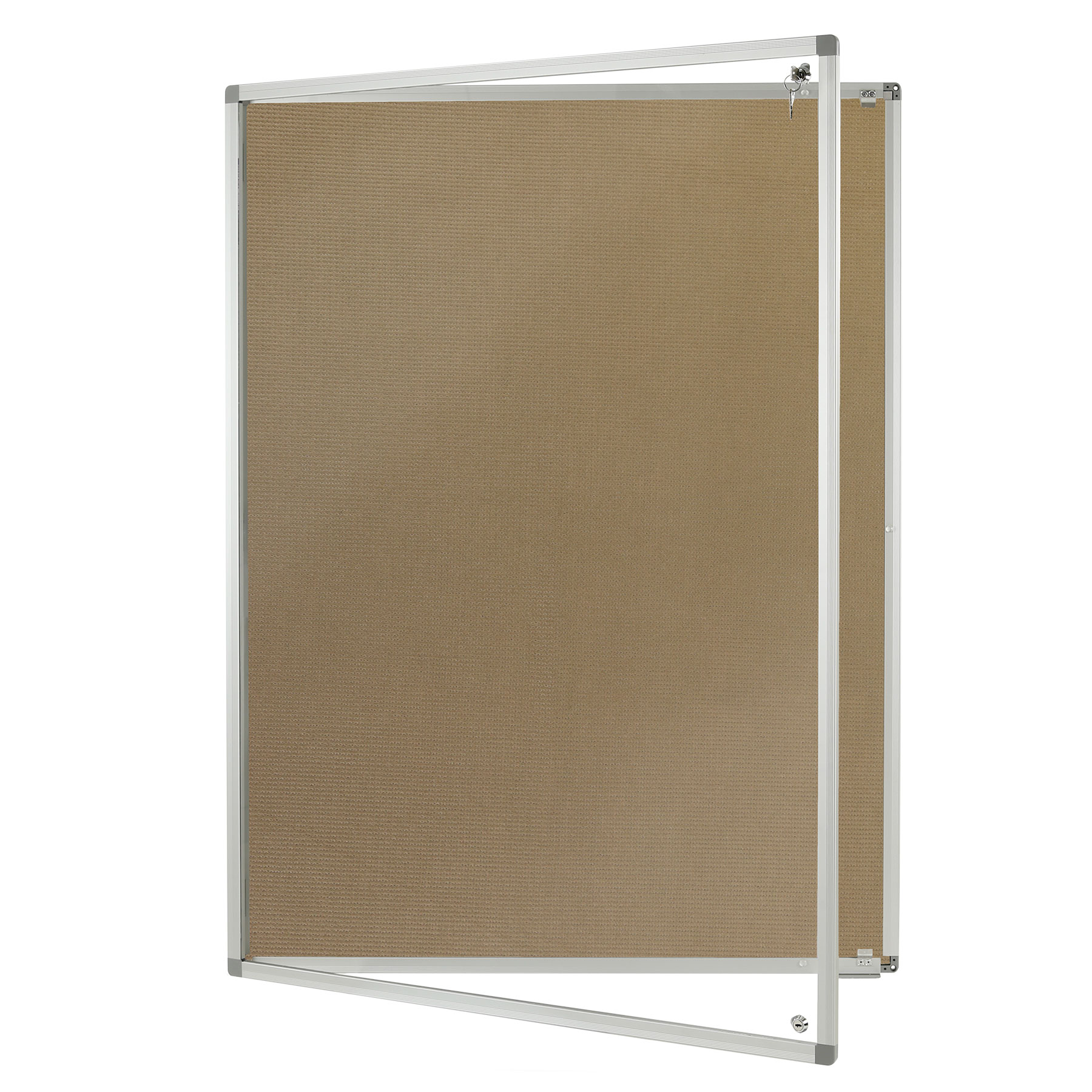 Lockable Corded Hessian School Noticeboard