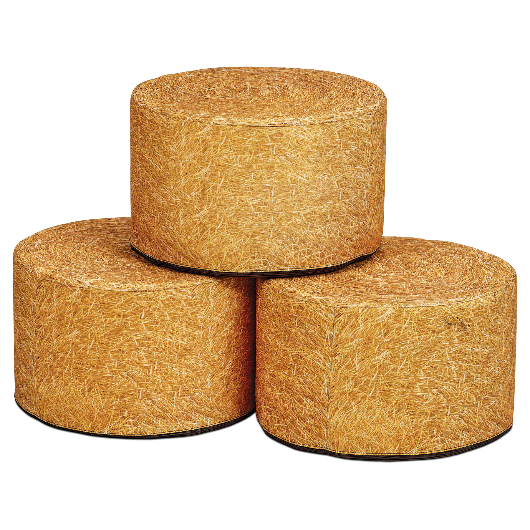 Round Hay Bale Seat (Set of 3)