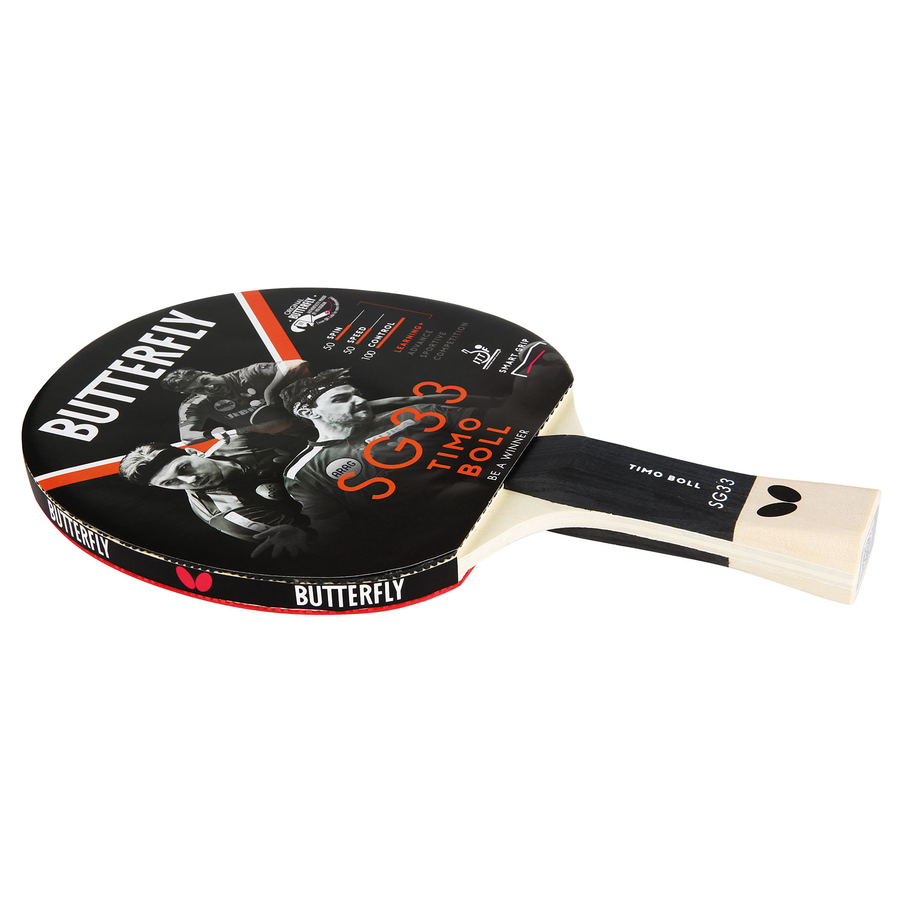 Butterfly Timo Boll SG33 - ITTF Approved Addoy 1.7mm Rubber