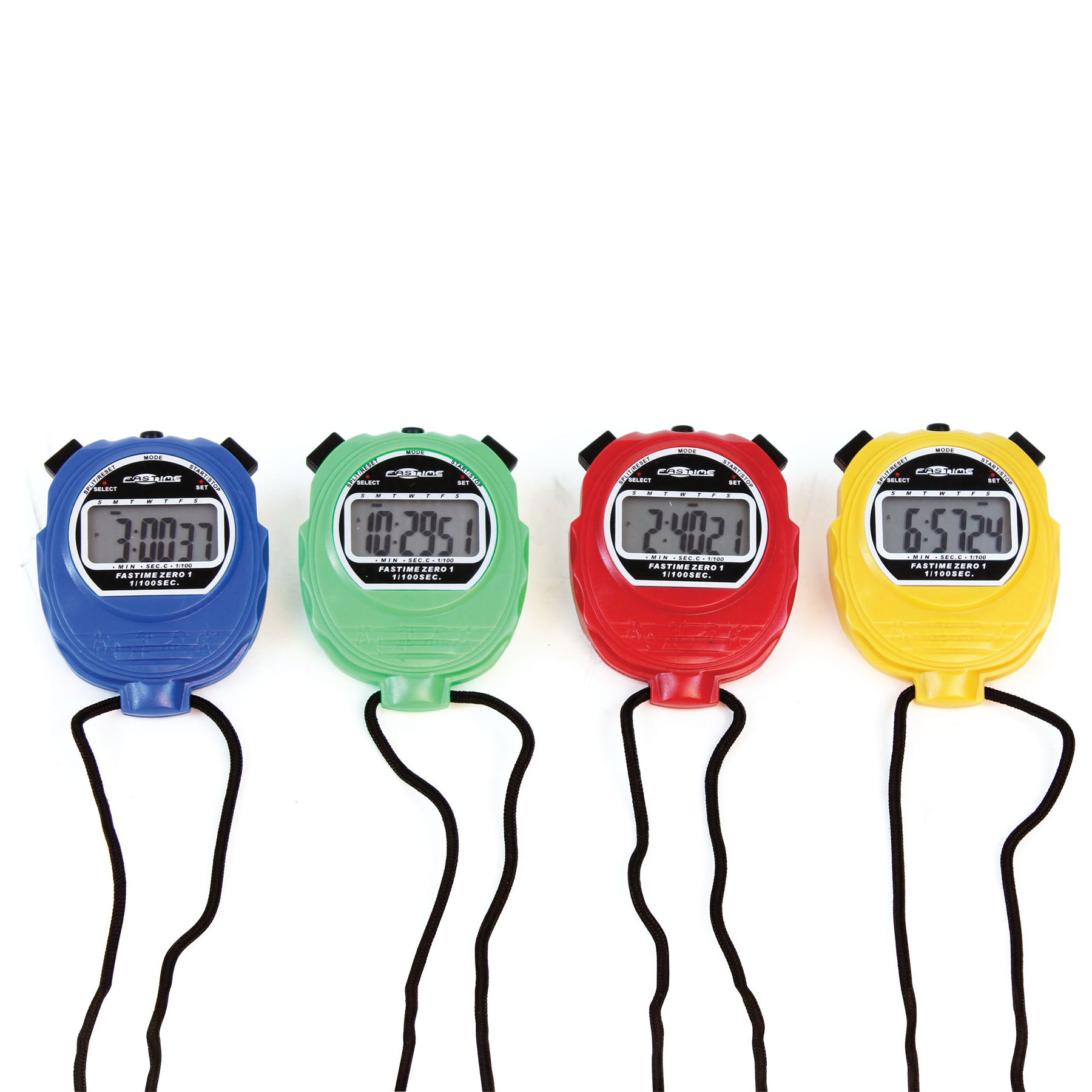 Team Coloured Stopwatches - Set Of 4