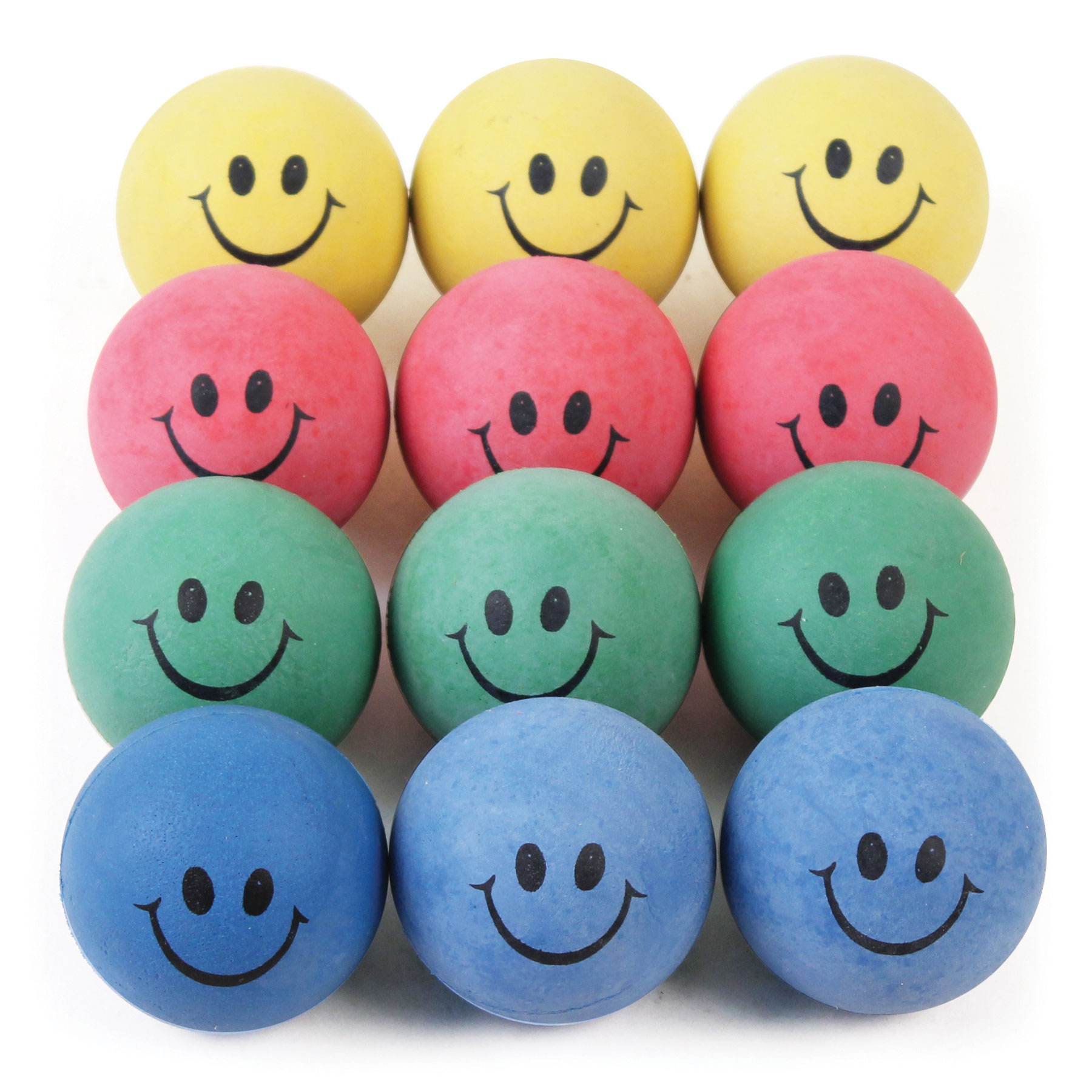 Rubber Sponge Happy Face Ball