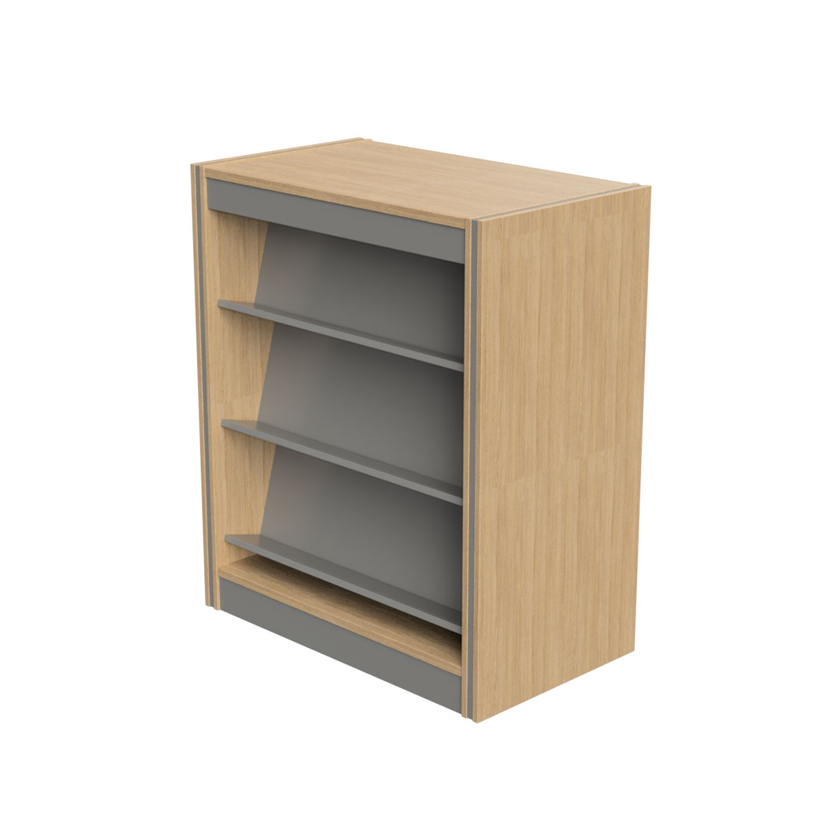 Spectrum Library Double Sided Reversible Shelf Bookcase