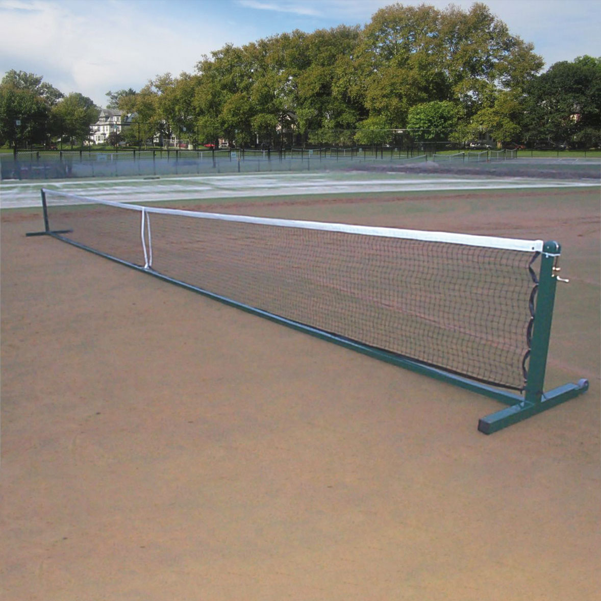 Freestanding Tennis Posts With Wheels - Pair