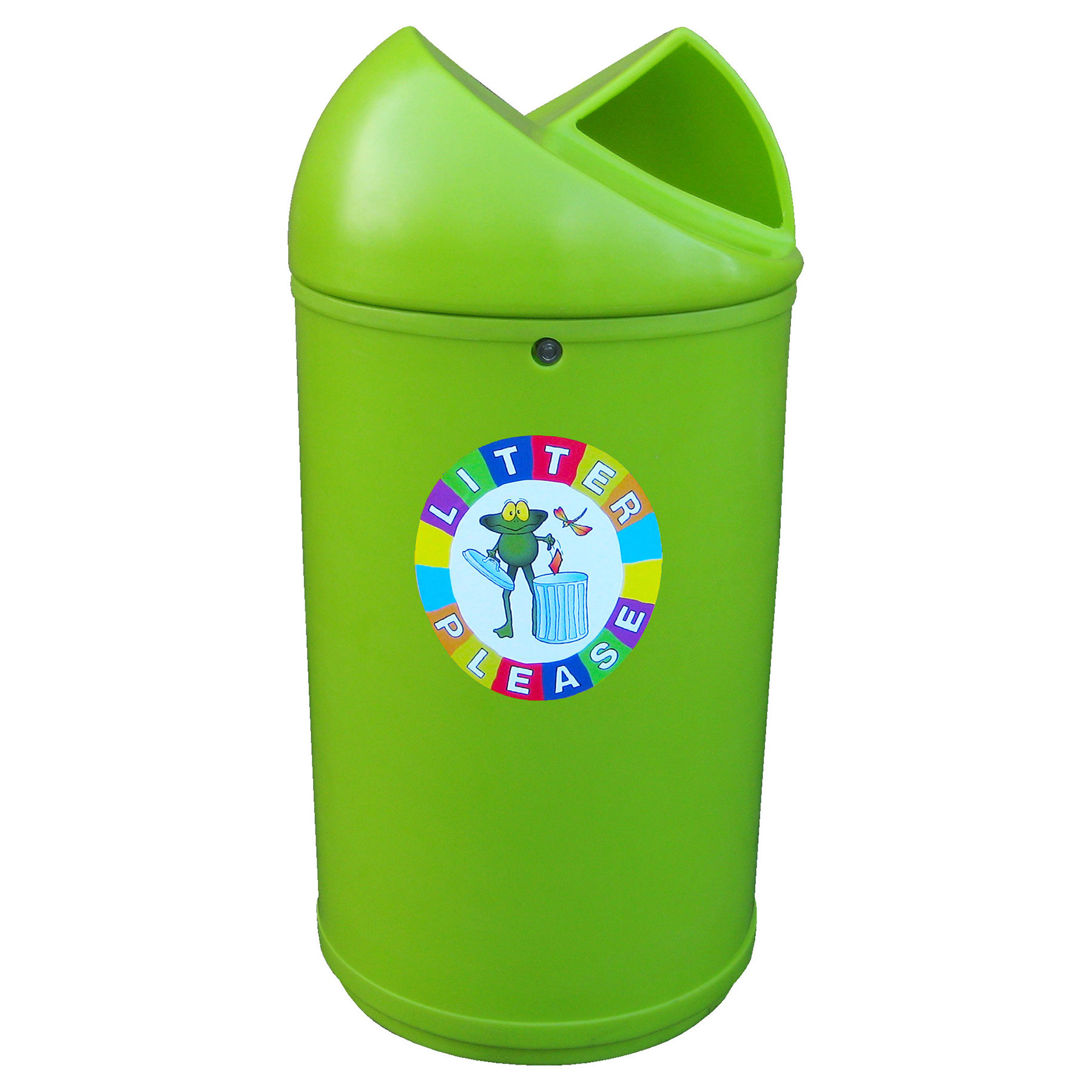 Twist Litter Bin with Frog Logo 90 Litre