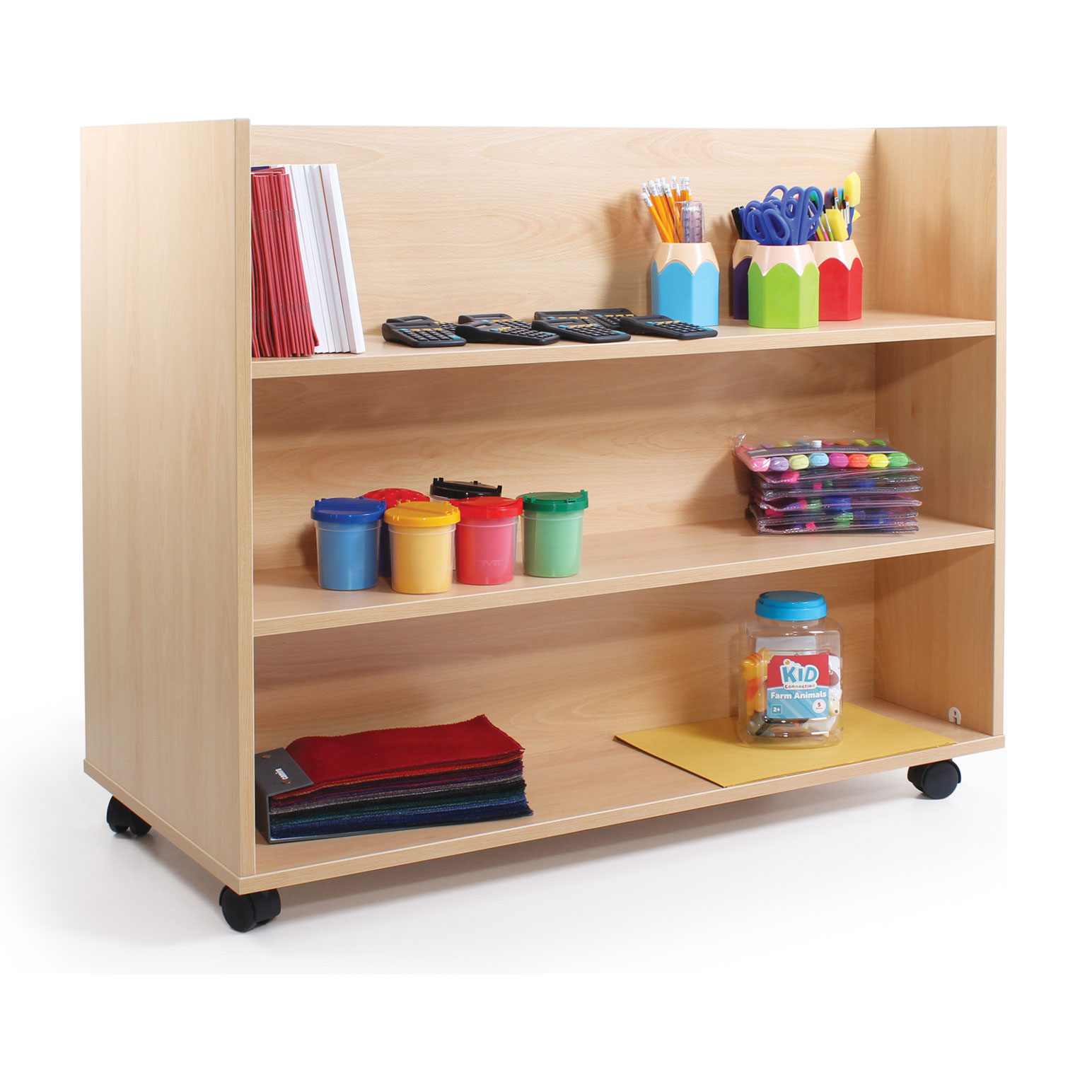 Advanced Library Bookcase Trolley - Horizontal Shelves