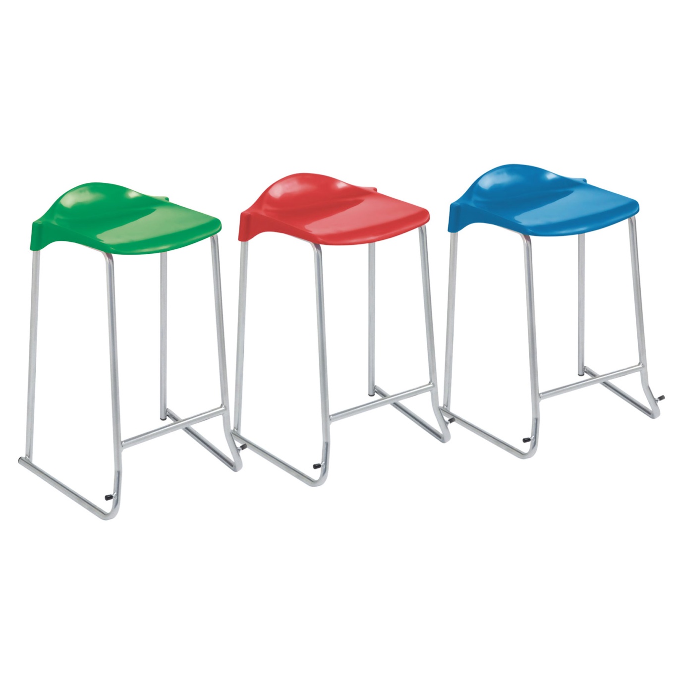 Advanced Low-Back Skid-Base Stool