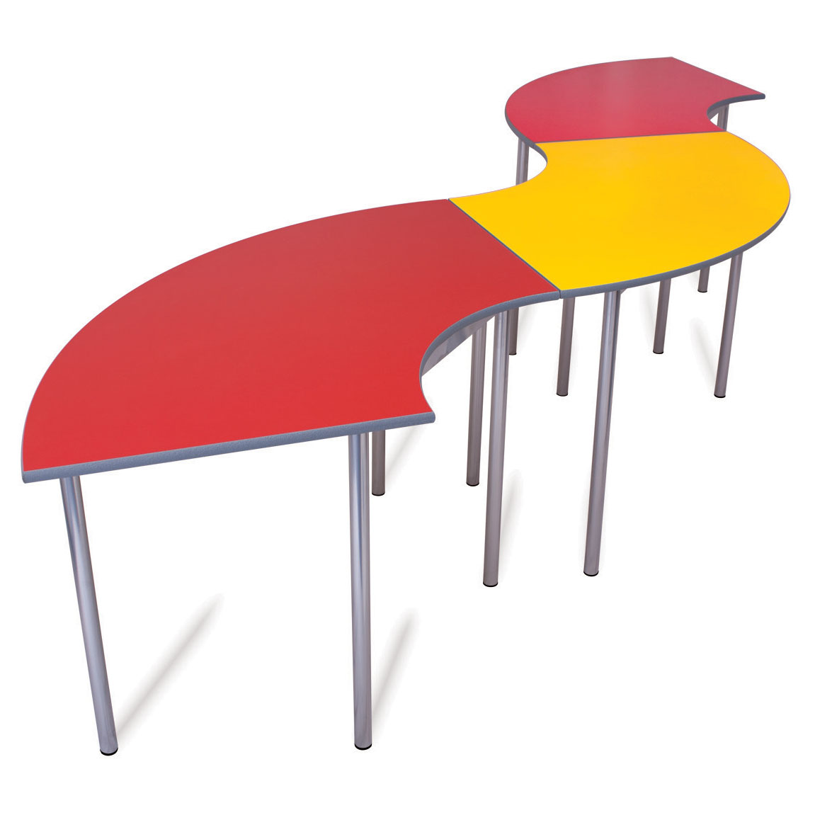 Advanced Premium Round Leg Curve School Table