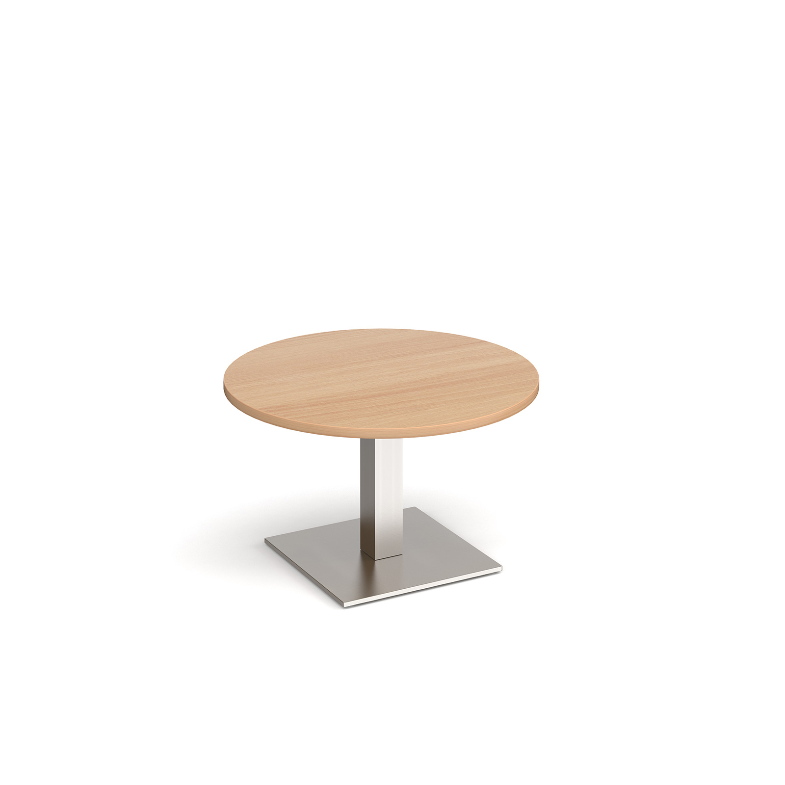 Brescia Circular Coffee Table with Flat Square Base