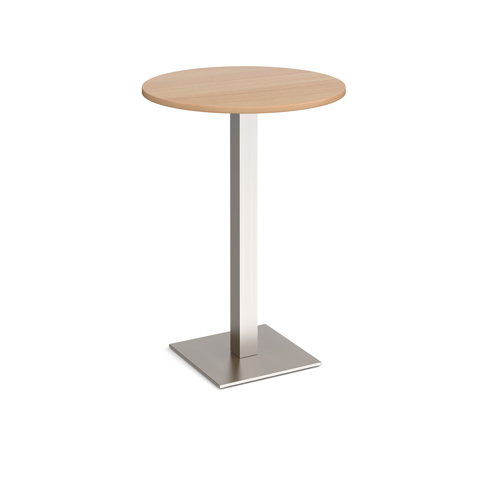 Brescia Circular Poseur Table with Flat Square Base