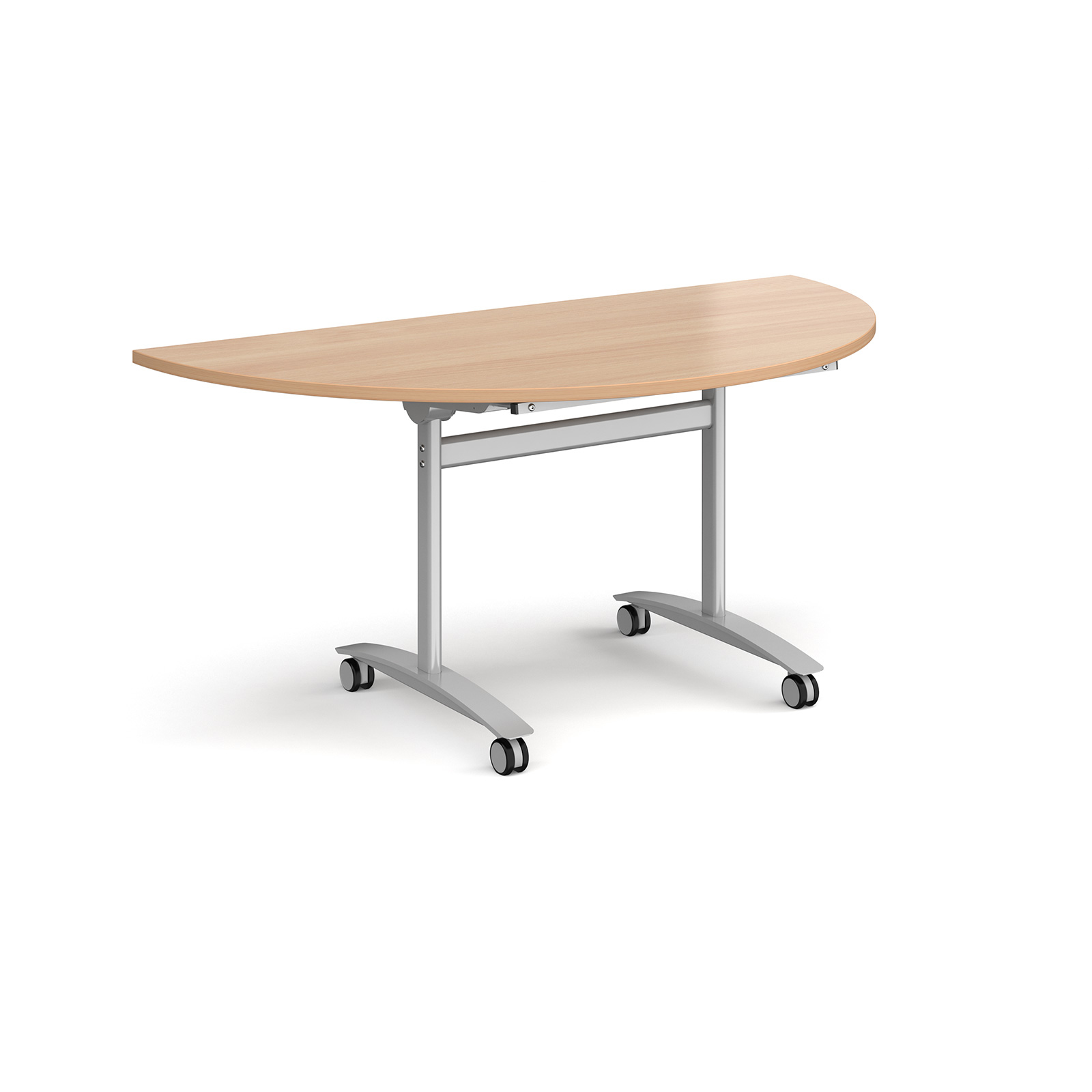 Semi Circular Deluxe Fliptop Meeting Table