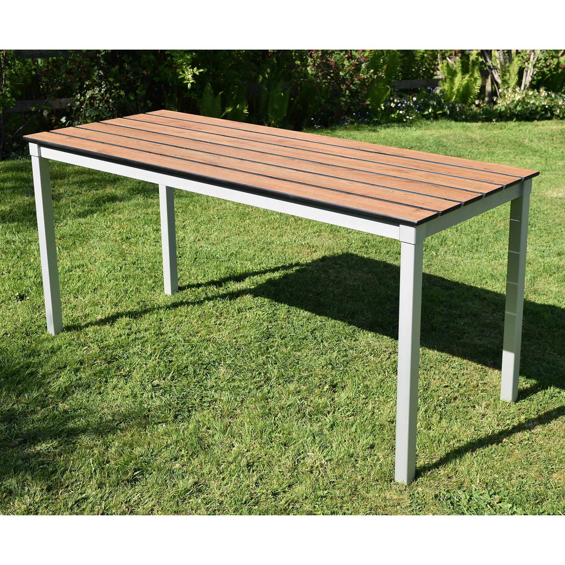 Enviro Slatted Top Outdoor Rectangular Table | theClassroom.co