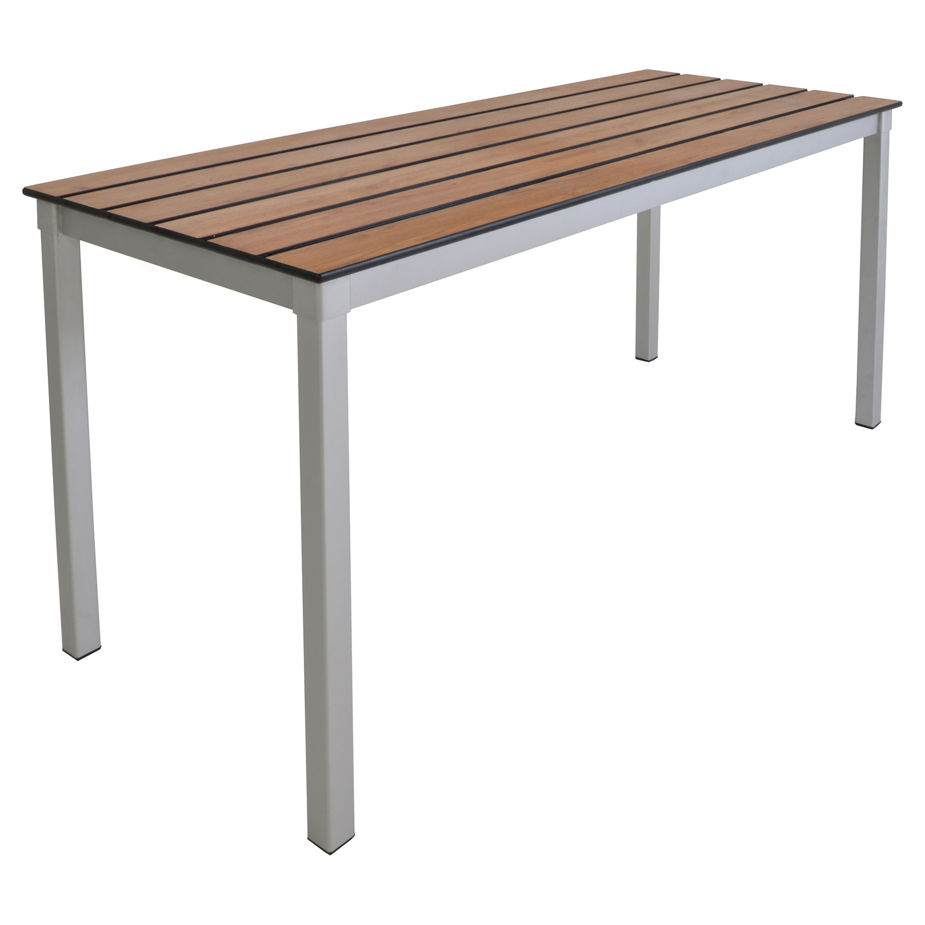 Enviro Slatted Top Outdoor Rectangular Table