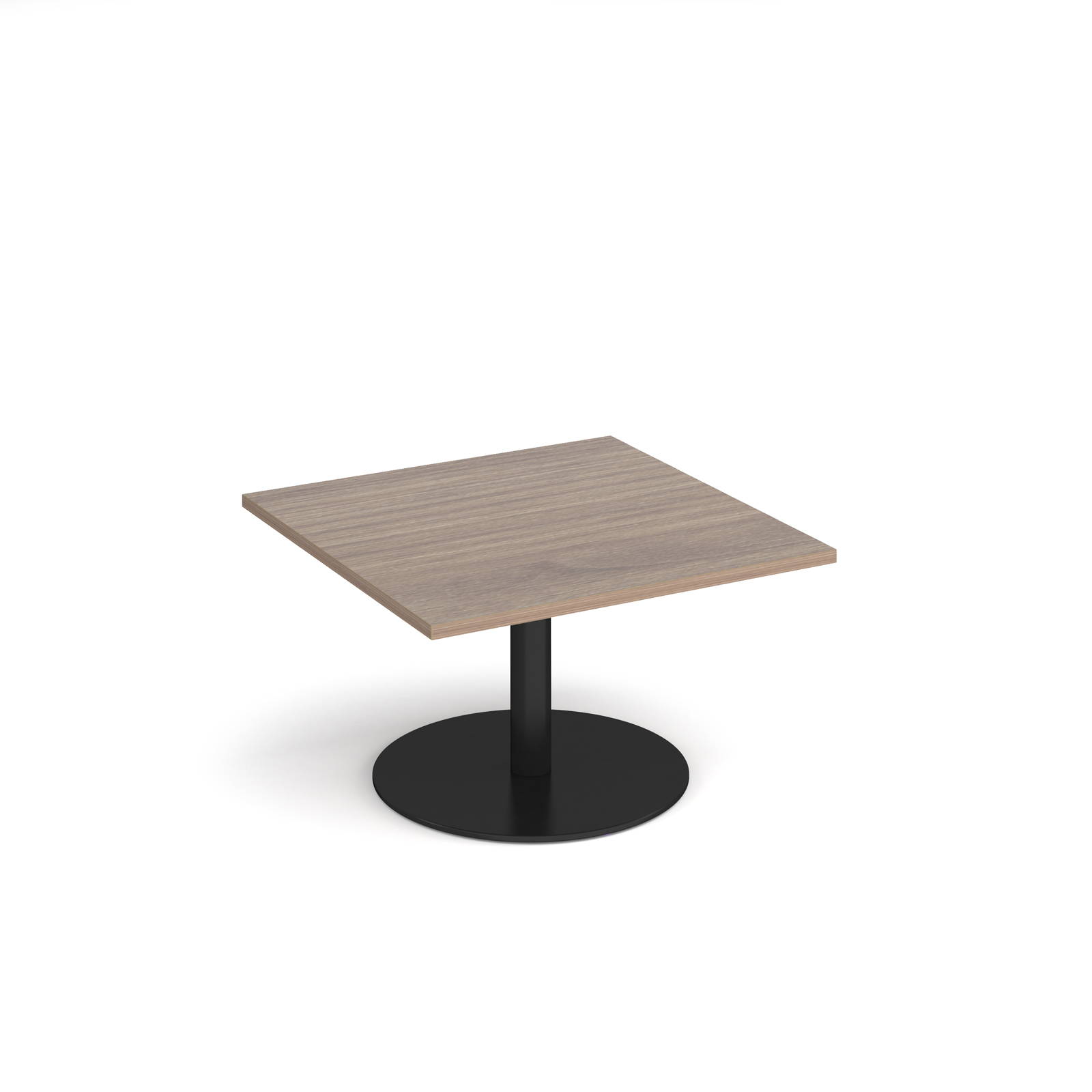 Monza Square Coffee Table with Flat Round Base