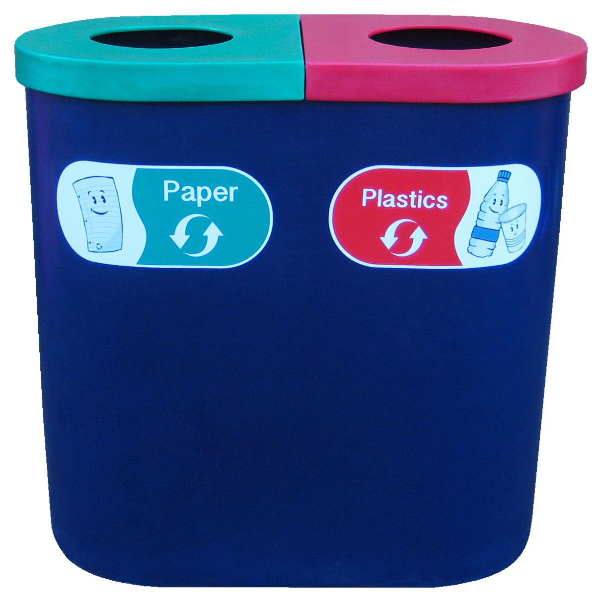 Popular Twin Bin with Recycle Characters 140L