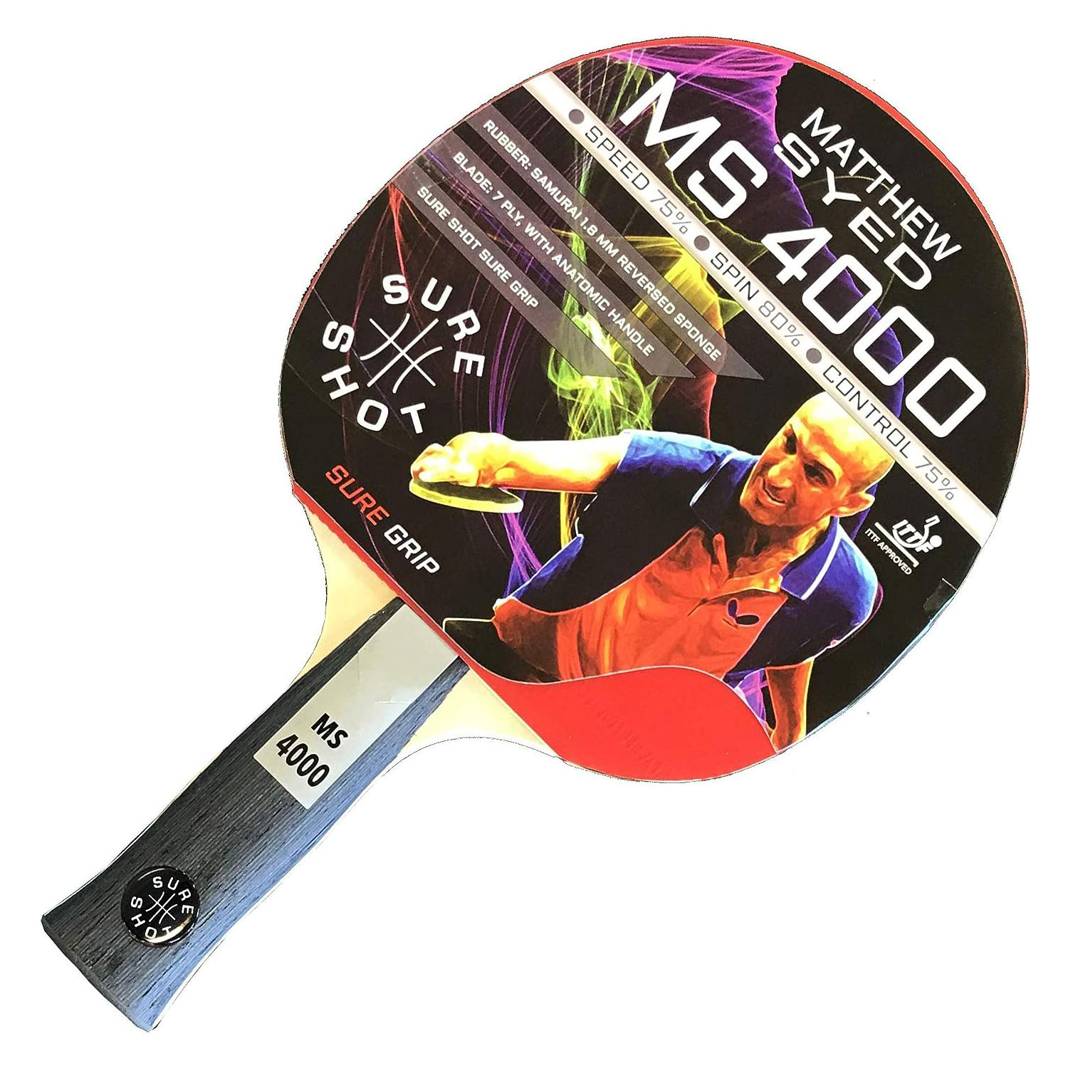 Sure Shot Matthew Syed 4000 Table Tennis Bat