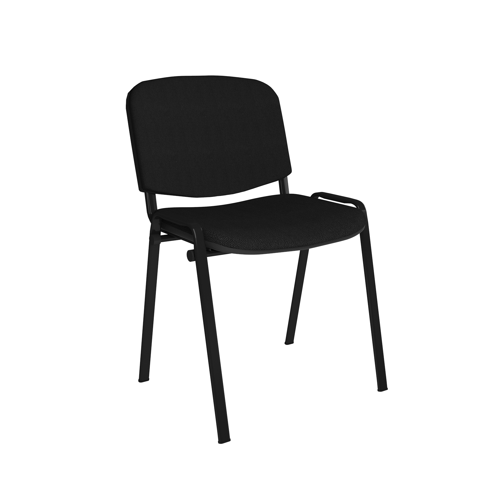 ISO Meeting Room Stackable Chair with Black Frame