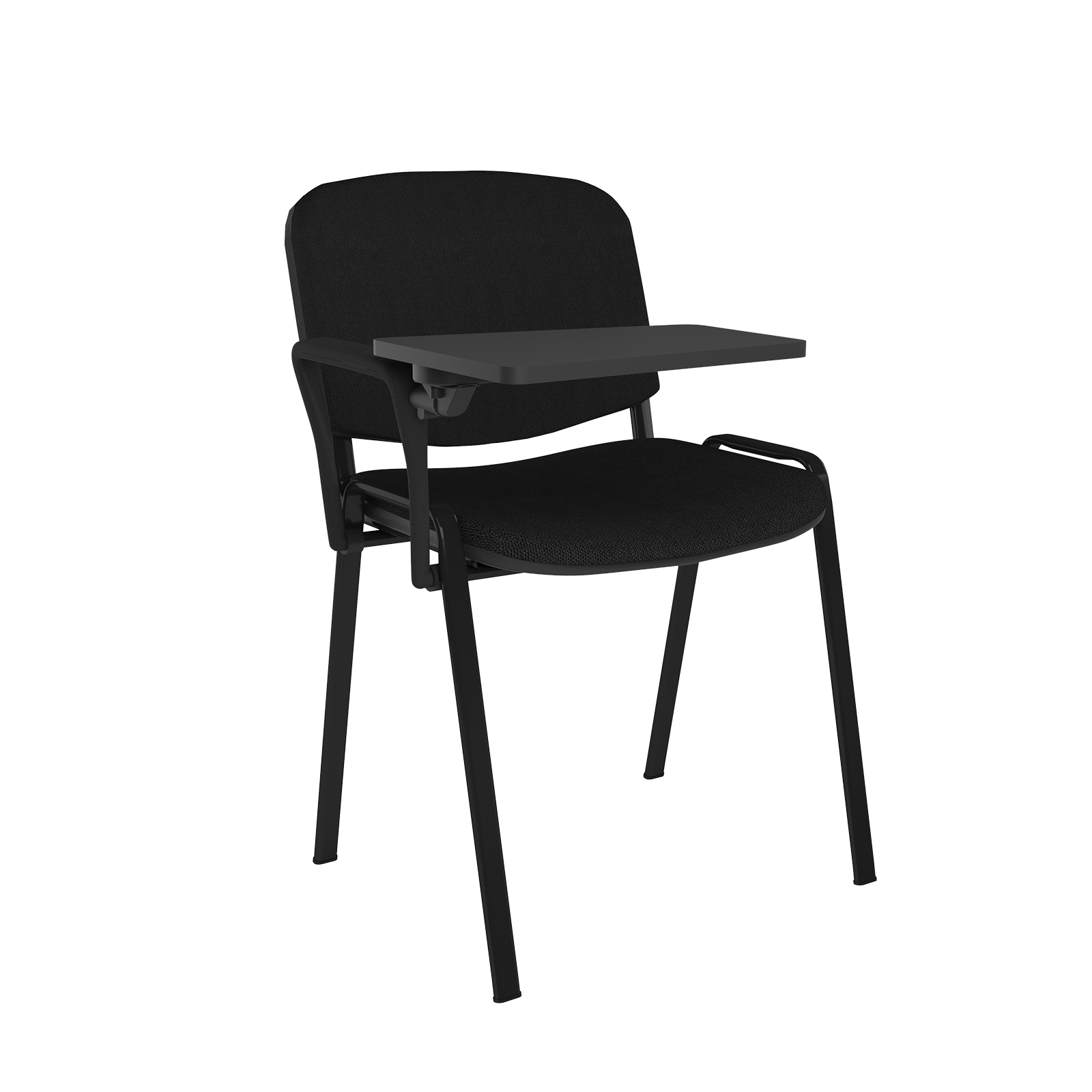 ISO Meeting Room Chair with Black Frame & Writing Tablet