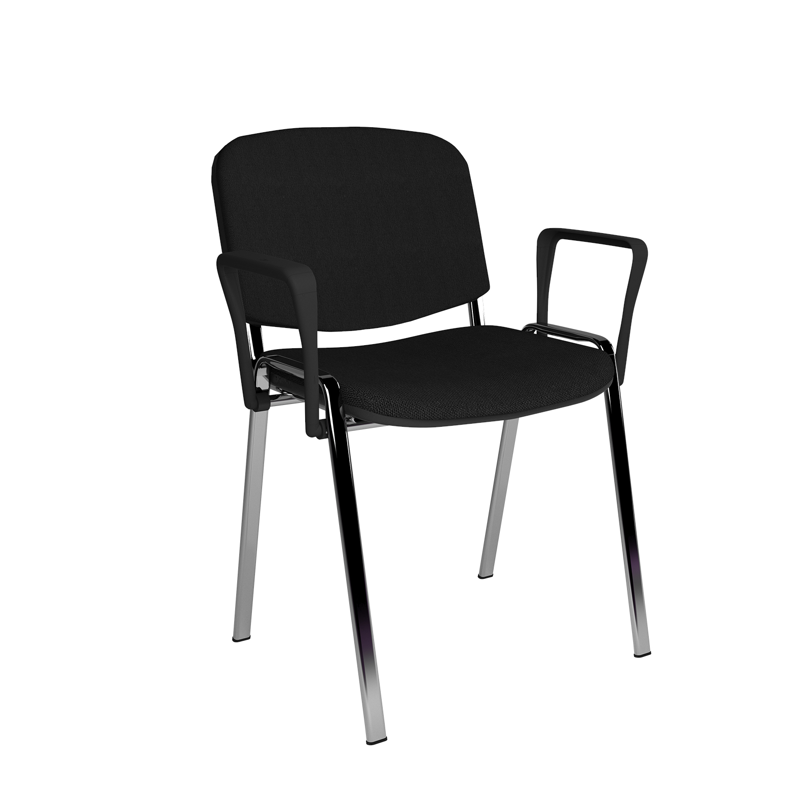 ISO Meeting Room Stackable Armchair with Chrome Frame