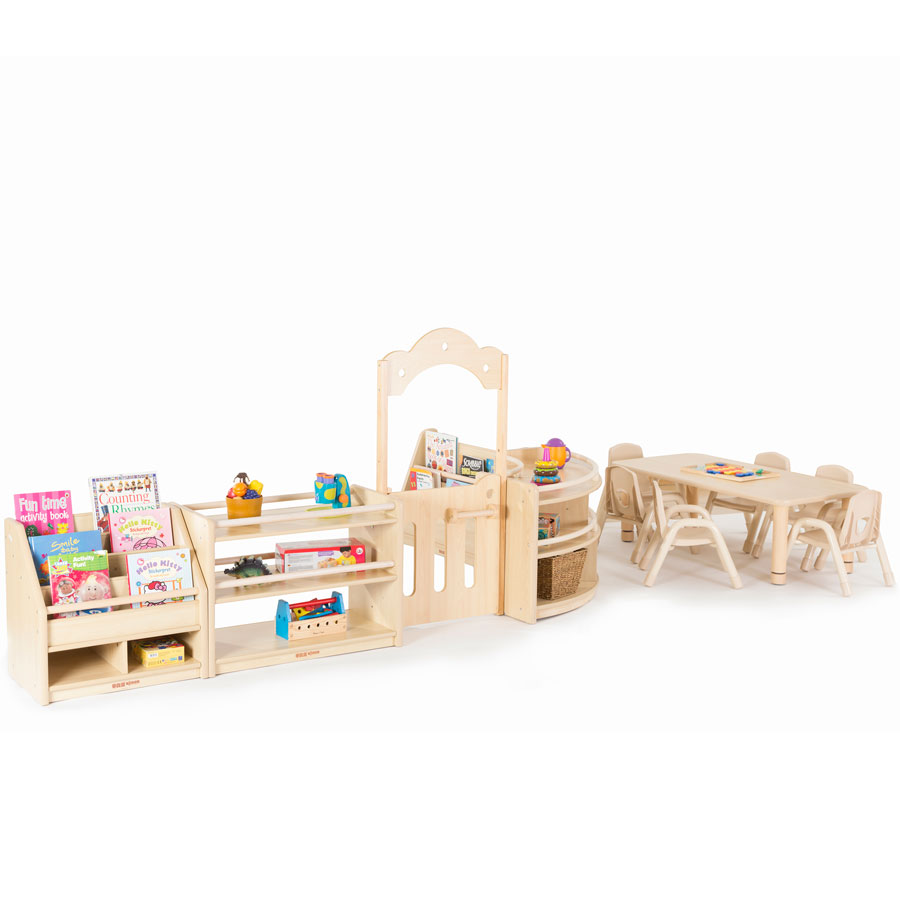 Toddlers Nursery Den - 2 Shelf Cabinet